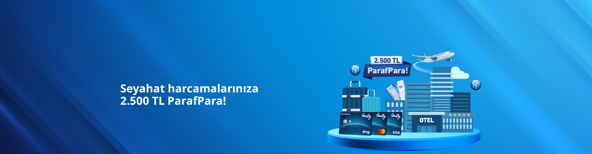 Seyahat ve Konaklama Harcamalarınıza Özel 2.500 TL'ye Varan ParafPara